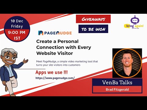 Pagenudge Review &amp; Event - Video Marketing Tool With Brad Fitzgerald