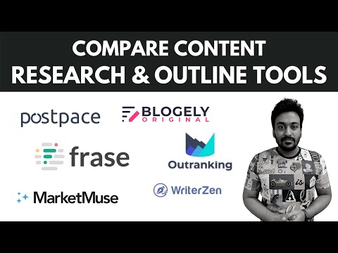 Compare Postpace vs Frase vs Otranking vs Marketmuse vs Blogely vs Writerzen For Content Research