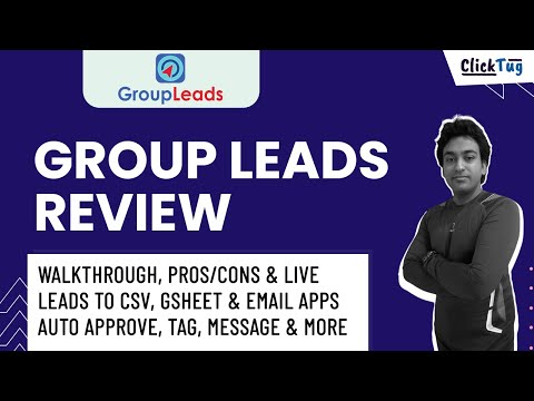 Group Leads Review - Extension to Download Leads &amp; Emails From Facebook Group &amp; Automation
