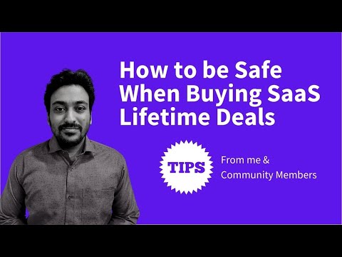 How to be Safe When Buying SaaS Lifetime Deals (Tips &amp; Tricks) | Mini-Course