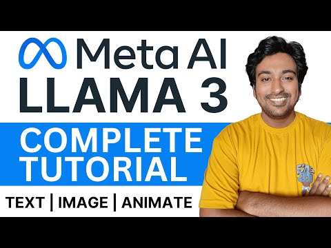 New Meta AI&#039;s Llama 3 - How to Generate Text, Image &amp; Animation For Free