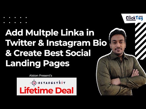 Add Multple Link in Twitter &amp; Instagram Bio With RetargetKit - Social Bio Landing Pages